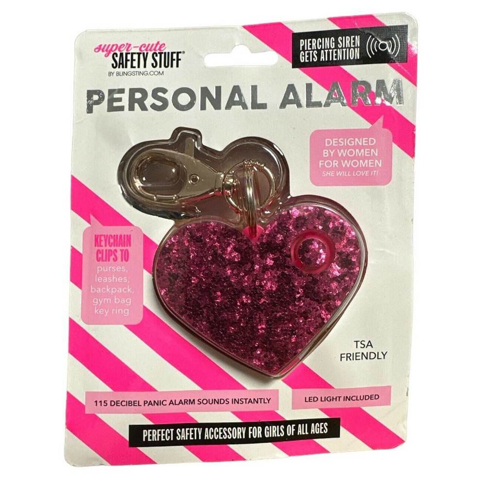 Super-Cute Personal Safety Alarm - 115 Decibel Self Defense Panic Alarm w/LED Li